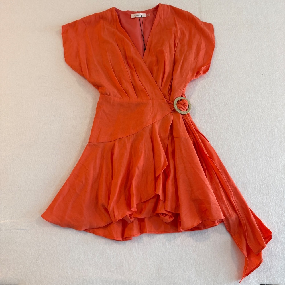 Mustard Seed Romper Women Small Orange S21740 Skort Dress